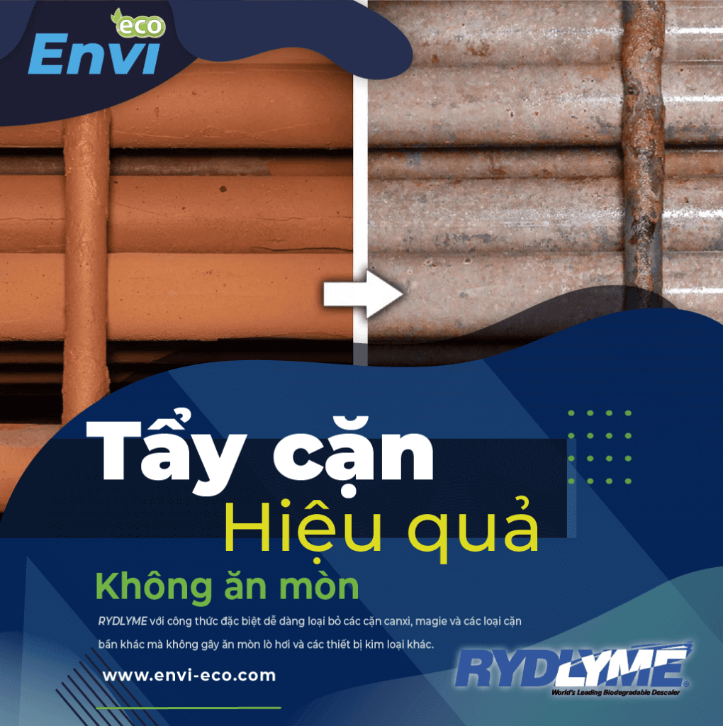 RYDLYME tẩy cáu cặn lò hơi không gây ăn mòn