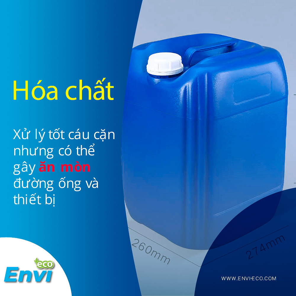 tẩy cáu cặn đường ống bằng hóa chất