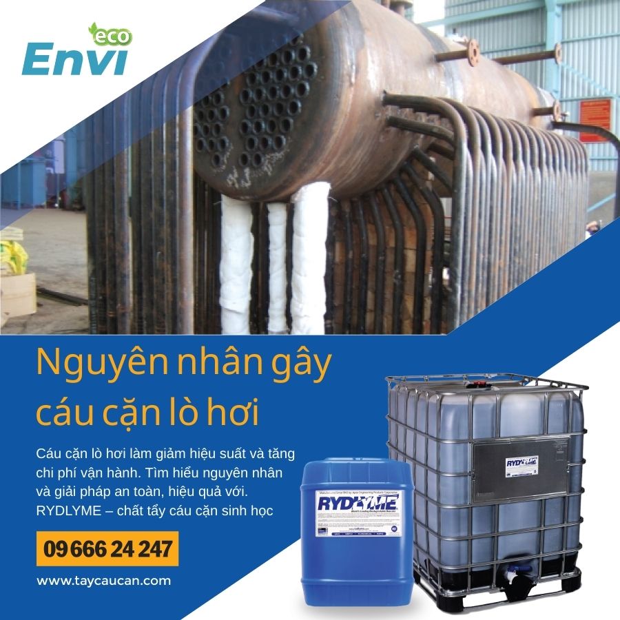 Nguyên nhân gây cáu cặn lò hơi