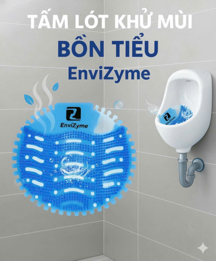 tấm lót khử mùi bồn tiểu envizyme